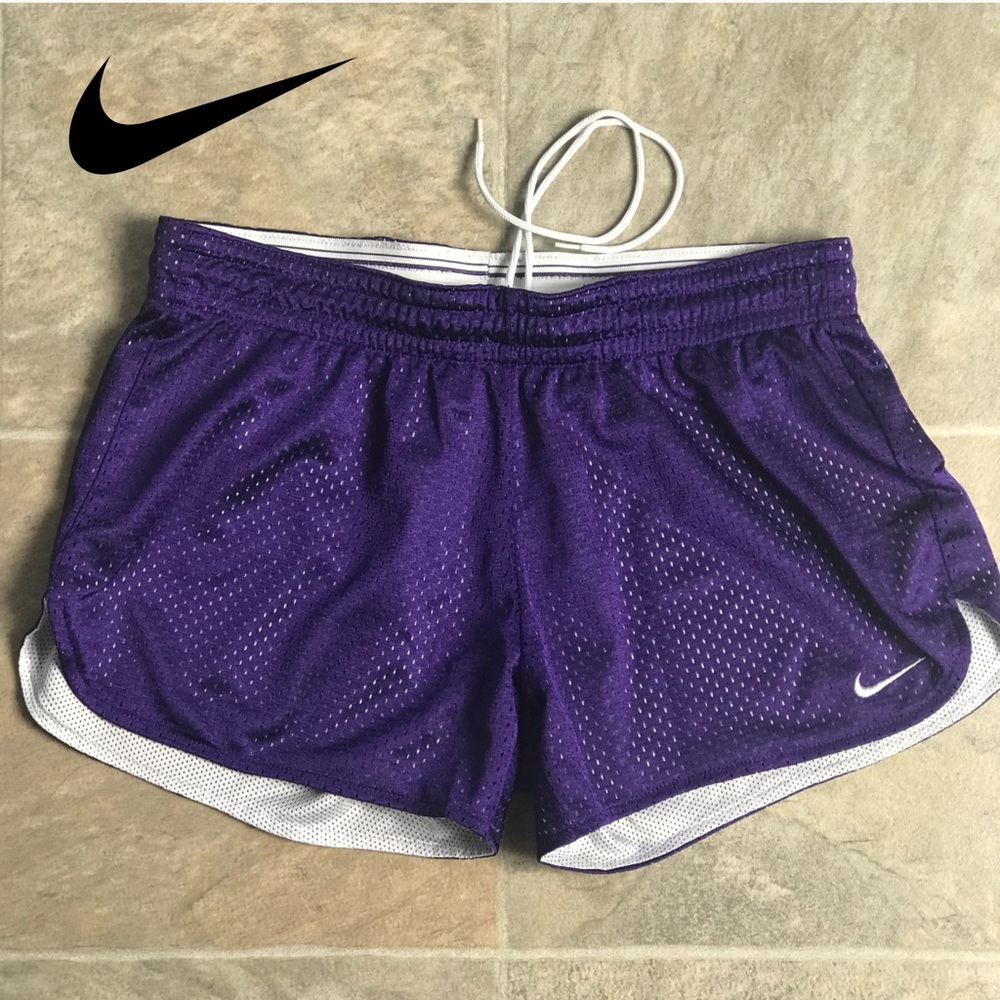 Women’s Purple Nike DRI-FIT Mesh Shorts Size XS